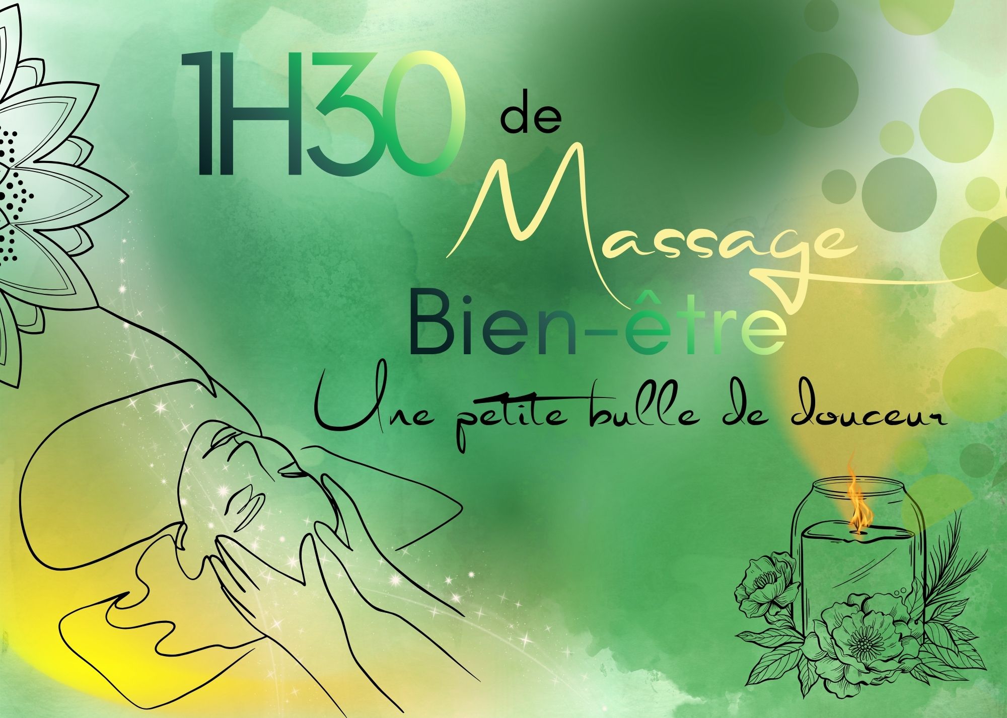 Exemple de carte cadeau réalisée à la main par Laure